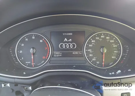 2017 Audi A4 2.0T Premium z USA, uszkodzony, nr VIN WAUGNAF43HN008458